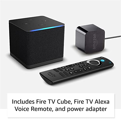 Fire TV Cube, Hands-free streaming device with Alexa, Wi-Fi 6E, 4K Ultra HD