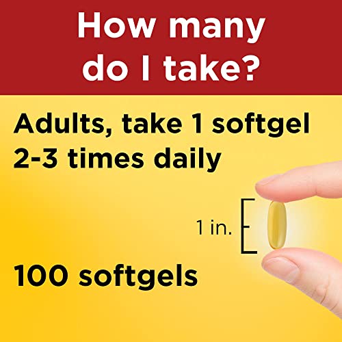 Nature Made Flaxseed Oil 1000 mg, Dietary Supplement for Heart Health Support, 100 Softgels