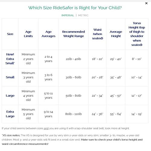 Ride Safer Travel Vest with Zipped Backpack-Wearable, Lightweight, Compact, and Portable Car Seat. Perfect for Everyday use or Rideshare, Travel, and Taxi/Uber/Lyft/Rental Car. (Large/Black)