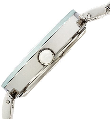 Anne Klein Women's AK/1363SVSV Diamond Dial Silver-Tone Bracelet Watch