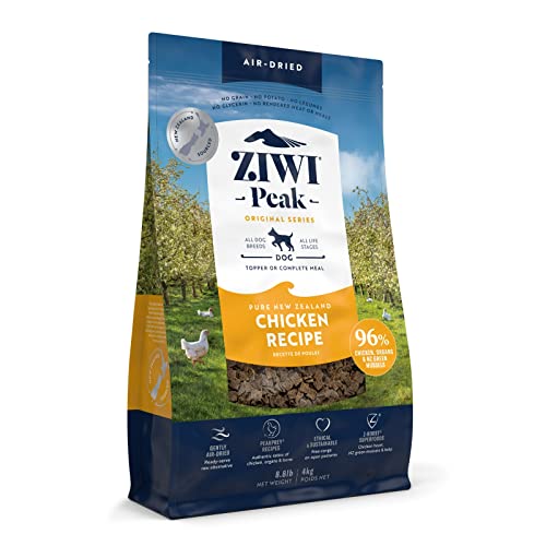 ZIWI Peak Air-Dried Dog Food – All Natural, High Protein, Grain Free and Limited Ingredient with Superfoods (Chicken, 8.8 lb)