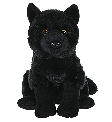 Wild Republic Wolf Plush, Stuffed Animal, Plush Toy, Kids Gifts, Black, 12'