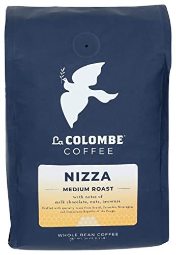 La Colombe Nizza Medium Roast Whole Bean Coffee - 24 Oz, 1 Pack - Notes of Milk Chocolate, Nuts and Browniewith a Honey-Sweet Roasted Nuttiness