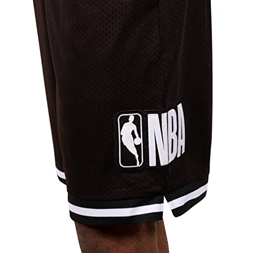 Ultra Game NBA NBA Mens Chrome Basketball Shorts, Black, Small