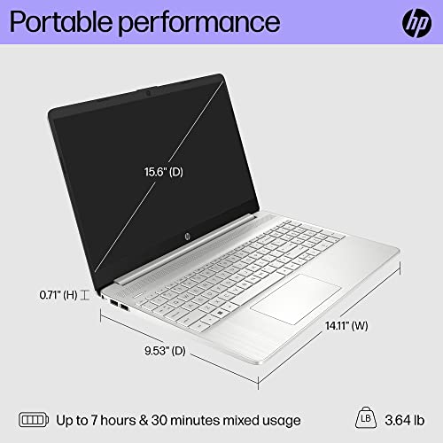 HP 15 inch Laptop, FHD Display, 12th Gen Intel Core i5, 16 GB RAM, 512 GB SSD, Intel Iris Xe Graphics, Windows 11 Home, 15-dy5399nr (2023)