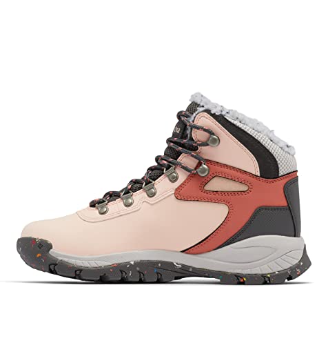 Columbia Women's Newton Ridge Plus Omni Heat, Peach Blossom/Dark Grey, 5.5