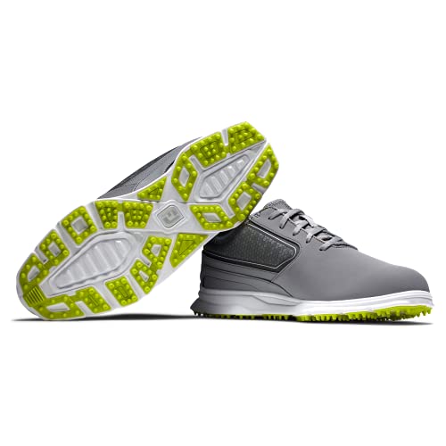 FootJoy Men's Superlites XP Golf Shoe, Grey/Lime, 13