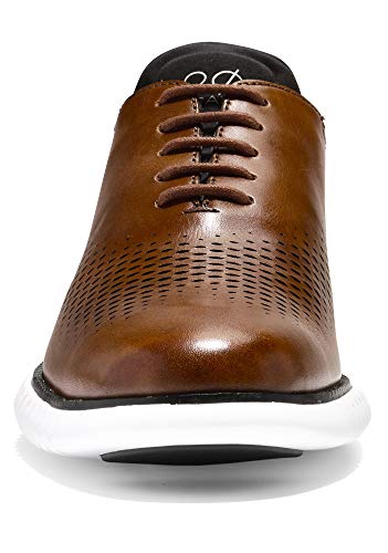 Cole Haan Mens 2 Zerogrand LSR Wing British Tan/Black/Ivory 8 D - Medium