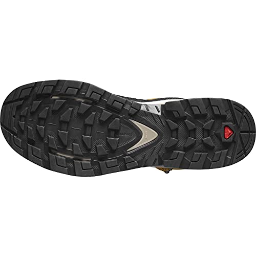 Salomon Quest Element Gore-TEX Hiking Boots for Men, Cumin/Bleached Sand/Saffron, 9.5