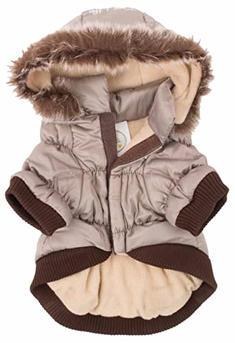 Pet Life Classic Metallic Winter Dog Coat with Zippered Removable Fur Hood - Dog Jacket Features 3M Thinsulate Insulation Warming Technology - Dog Clothes Sizing fits Small, Medium and Large Dogs