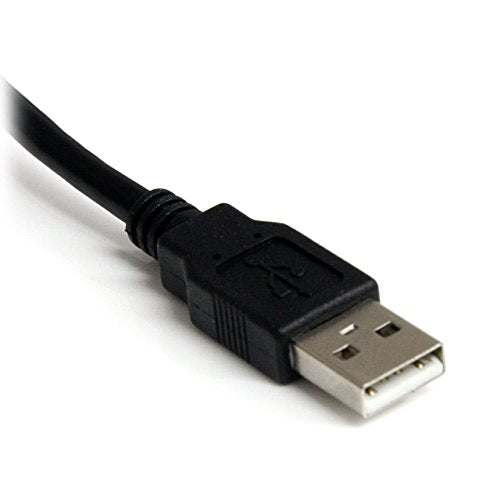StarTech.com USB to Serial Adapter - 2 Port - COM Port Retention - FTDI - USB to RS232 Adapter Cable - USB to Serial Converter (ICUSB2322F), Black