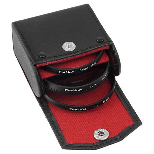 Fotodiox Filter Kit, UV, Circular Polarizer, Soft Diffuser, 58mm for Canon, Nikon, Sony, Olympus, Pentax, Panasonic Camera Lenses.