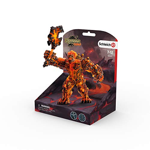 Schleich Eldrador, Eldrador Creatures, Action Figures for Boys and Girls 7-12 years old, Lava Golem with Weapon