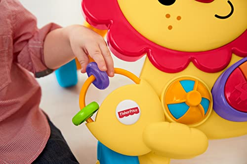 Fisher-Price Baby and Toddler Toy Musical Lion Walker Push Along with Lights Sounds and Developmental Activities for Ages 6+ Months [Amazon Exclusive]