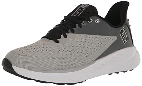 12 FootJoy Men's Fj Flex Xp Golf Shoe, Grey/Charcoal