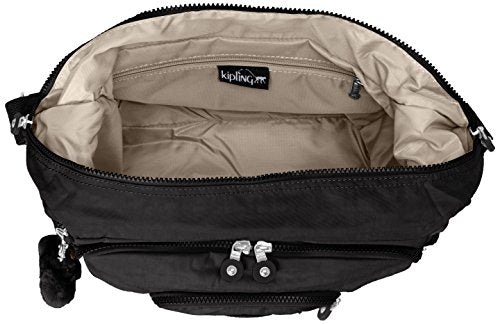 Kipling Women's Erica Solid Crossbody Bag, Black t, One Size