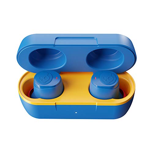 Skullcandy Jib True Wireless Earbud with Microphone / 22 Hour Battery Life / Use with iPhone and Android / Best for Gym, and Gaming / Bluetooth Earbud Headphones - Blue