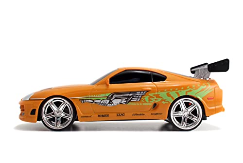 Fast and Furious 1:24 Brian's Toyota Supra RC Radio Control Car, Toys for Kids and Adults