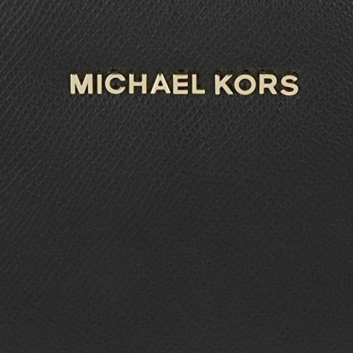 Michael Kors Women's Jet Set Crossbody Leather Bag, Black, Large