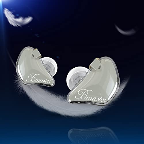 BASN Bmaster Triple Drivers in Ear Monitor Headphone with Two Detachable Cables Fit in Ear Suitable for Audio Engineer, Musician (Grey)