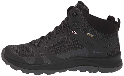 KEEN Women's Terradora 2 Waterproof Mid Height Hiking Boots, Black/Magnet, 9