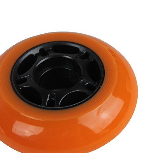 KSS Outdoor Asphalt Formula 89A Inline Skate X8 Wheels, Orange, 76mm