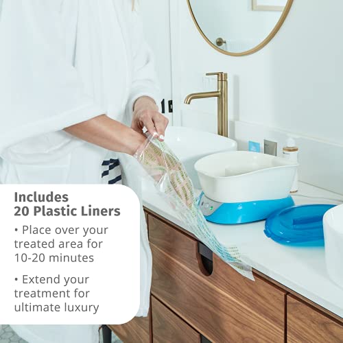 Homedics Paraffin Wax Machine for Hands. Hypoallergenic Hot Wax Hand Therapy Machine to Sooth and Moisturize Hands. Comes with Bonus 3lb’s of Wax and 20 Hand Liners