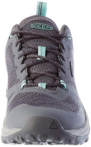 KEEN womens Terradora 2 Waterproof Low Height Hiking Shoe, Steel Grey/Ocean Wave, 6 US