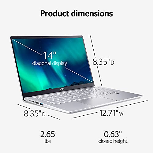 Acer Swift 3 SF314-43-R6NE Laptop | 14' Full HD IPS | AMD Ryzen 7 5700U Octa-Core Processor | AMD Radeon Graphics | 16GB LPDDR4X | 512GB SSD | Wi-Fi 6 | Fingerprint Reader | Backlit KB | Windows 11