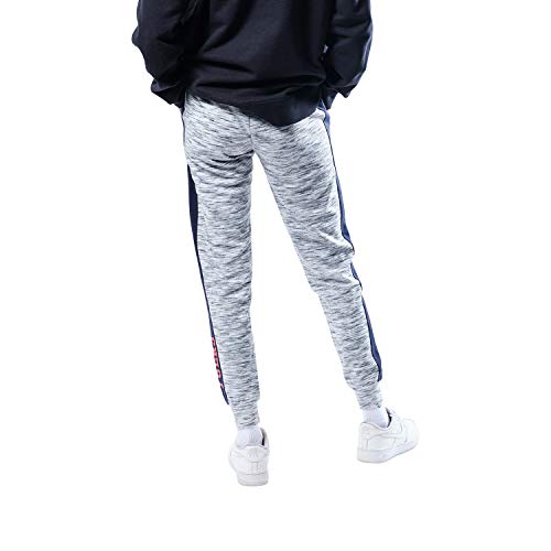 Ultra Game NBA Philadelphia 76ers Womens Active Basic Fleece Jogger Sweatpants, Space Dye Gray, Medium