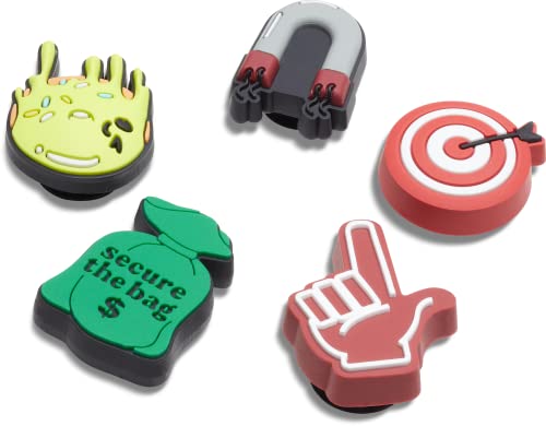 Crocs Jibbitz 5-Pack Trendy Shoe Charms | Jibbitz for Crocs, Word Dude, Small