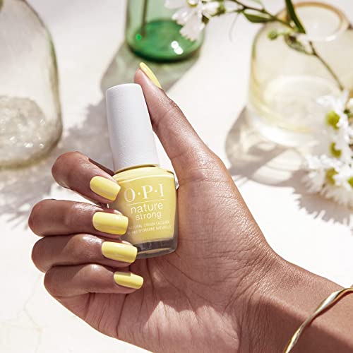OPI Nature Strong Vegan Nail Polish, Make My Daisy, Yellow Nail Polish, Natural Origin, Cruelty-Free Nail Lacquer, 0.5 fl oz.