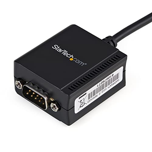 StarTech.com USB to Serial Adapter - 1 port - USB Powered - FTDI USB UART Chip - DB9 (9-pin) - USB to RS232 Adapter (ICUSB2321F)