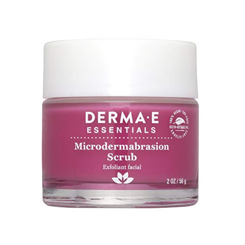 DERMA E Microdermabrasion Scrub with Dead Sea Salt and Citrus Essential Oils – Facial Exfoliating Scrub Smooths, Revitalizes and Renews – Ideal for Scars and Wrinkles, 2oz