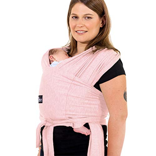 Koala Babycare Baby Carrier Wrap, Adjustable and Easyt-to-Wear As a T-Shirt - Baby Wearing Wrap One Size Fits All - Unisex Infant Wrap Carrier Up to 22lbs