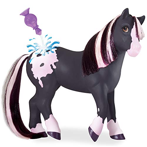 Breyer Horses Color Changing Bath Toy | Jasmine the Horse | Black / Pink with Surprise White | 7' x 7.5' | Toy | Ages 2+ | Model #7105