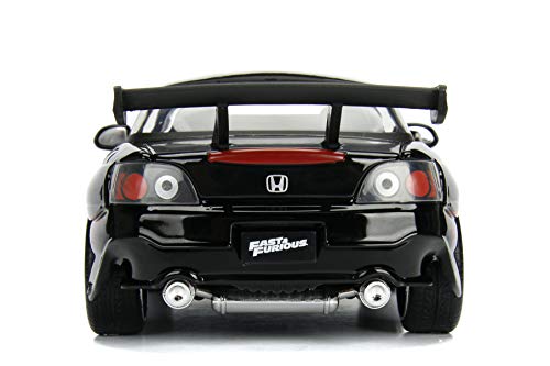 Jada Toys Fast and Furious 1:24 Johnny's Honda S2000 Die-cast Car, Toys for Kids and Adults, Black