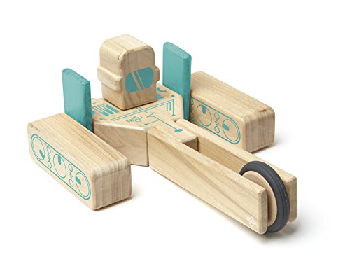 Tegu Magbot Magnetic Wooden Block Set, 1-99 years old, 9 pieces