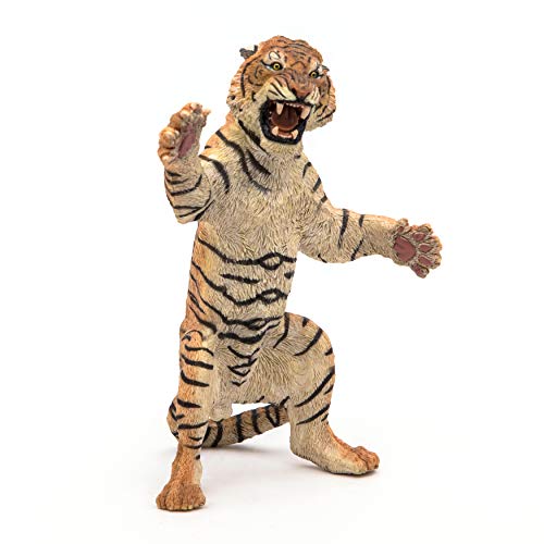 Papo -Hand-Painted - Figurine -Wild Animal Kingdom - Standing Tiger -50208 -Collectible - for Children - Suitable for Boys and Girls- from 3 Years Old