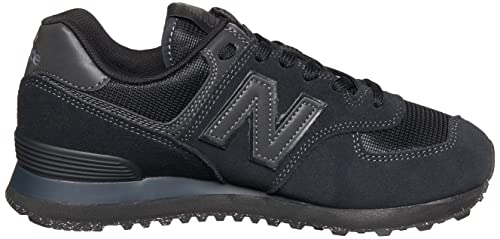 New Balance Men's 574 Core Sneaker, Black/Black, 10