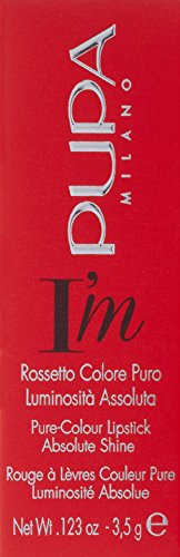 PUPA Milano I Am Pure-Colour Lipstick - Intense Color And Absolute Brightness - High Concentration Of Pigments - Lightweight And Flawless - Melts Perfectly On Lips - 409 Pink Declaration - 0.123 OZ