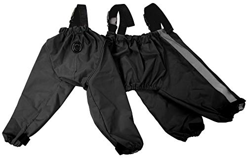 FouFou Dog 62562 Bodyguard Protective All-Weather Dog Pants, Small, Black