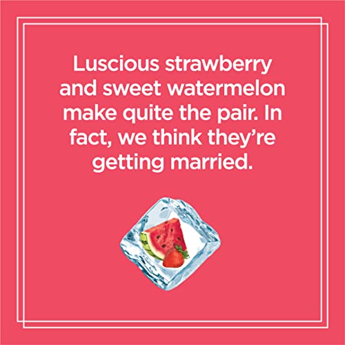 Sparkling Ice, Strawberry Watermelon Sparkling Water, Zero Sugar Flavored Water, with Vitamins and Antioxidants, Low Calorie Beverage, 17 fl oz Bottles (Pack of 12)