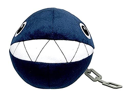 Little Buddy Super Mario All Star Collection 1592 Chain Chomp Stuffed Plush, 5',Multicolor