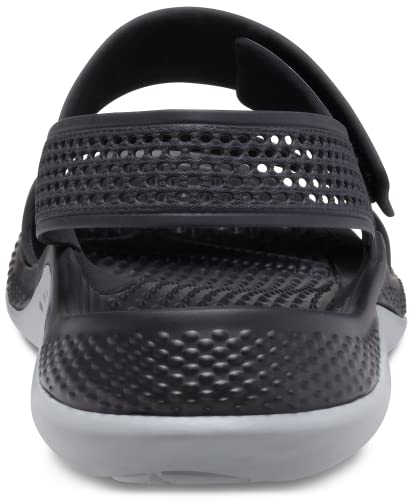 Crocs Women's Literide 360 Sandals | for Women Sandal, Black/Light Grey, 7 US