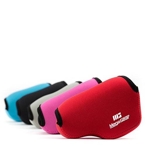 MegaGear MG064 Ultra Light Neoprene Camera Case Compatible with Sony Alpha A6400, A6500, A6300, A6000 (16-50 mm)-Black (MG063)