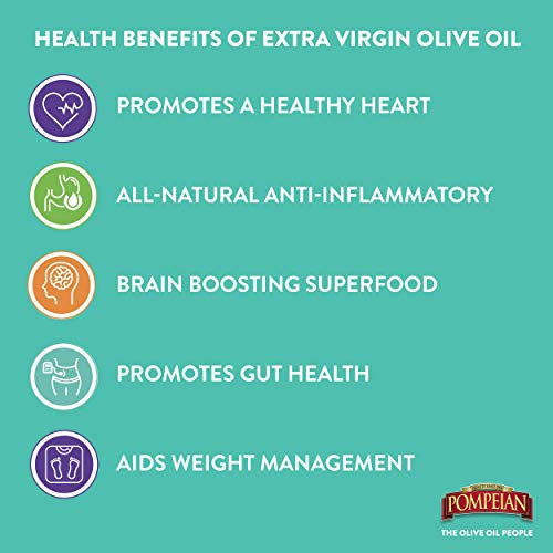 Pompeian Robust Extra Virgin Olive Oil, First Cold Pressed, Full-Bodied Flavor, Perfect for Salad Dressings and Marinades, 68 FL. OZ.