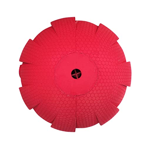 Nerf Dog Rubber Ball Dog Toy with Interactive Squeaker, Lightweight, Durable and Water Resistant, 4 Inch Diameter for Medium/Large Breeds, Single Unit, Red