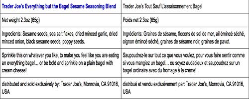Trader Joe's Seasonings Bundle - Everything But The Bagel Sesame and Chile Lime Seasoning Blends (1 of each)