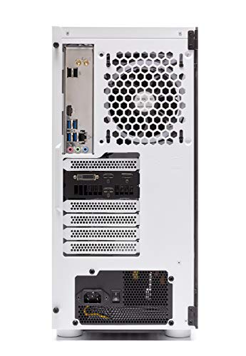 SkyTech Archangel 3.0 Gaming Computer PC Desktop - Ryzen 5 3600 6-Core 3.6GHz, RTX 2060 6G, 1TB SSD, 16GB DDR4 3000, RGB Fans, AC WiFi, Windows 10 Home 64-bit, White